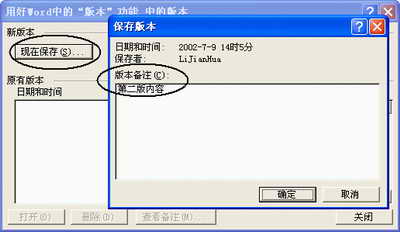 用好Word中的“版本”功能