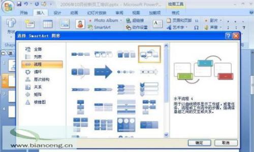 用PPT2007和SmartArt制作精美业务流程图